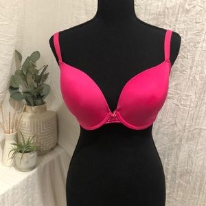 Hot pink bra